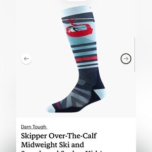 Darn Tough S Skipper Over-The-Calf Midweight Ski & Snowboard Socks - Kids'